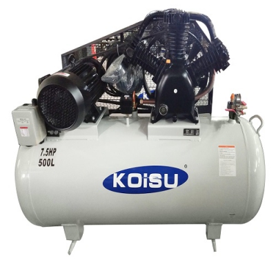 Máy nén khí piston 7.5HP, 3 pha, bình tích 500 lít Thương hiệu: KOISU Model: W-5.5/500/3
