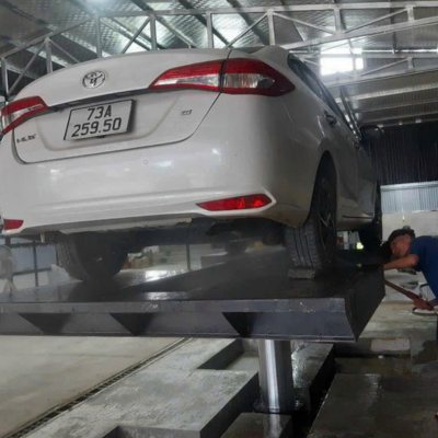 Cầu Nâng 1 Trụ Ấn Độ cánh bướm lắp chìm