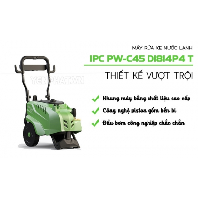 Máy rửa áp lực cao nước lạnh 190 Bar, 4.9 Kw (3 Pha, Kèm phụ kiện) Model PW-C45 D1915P4T