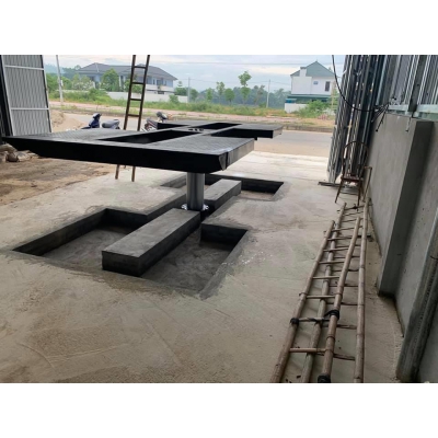 Cầu Nâng 1 Trụ Ấn Độ cánh bướm lắp chìm